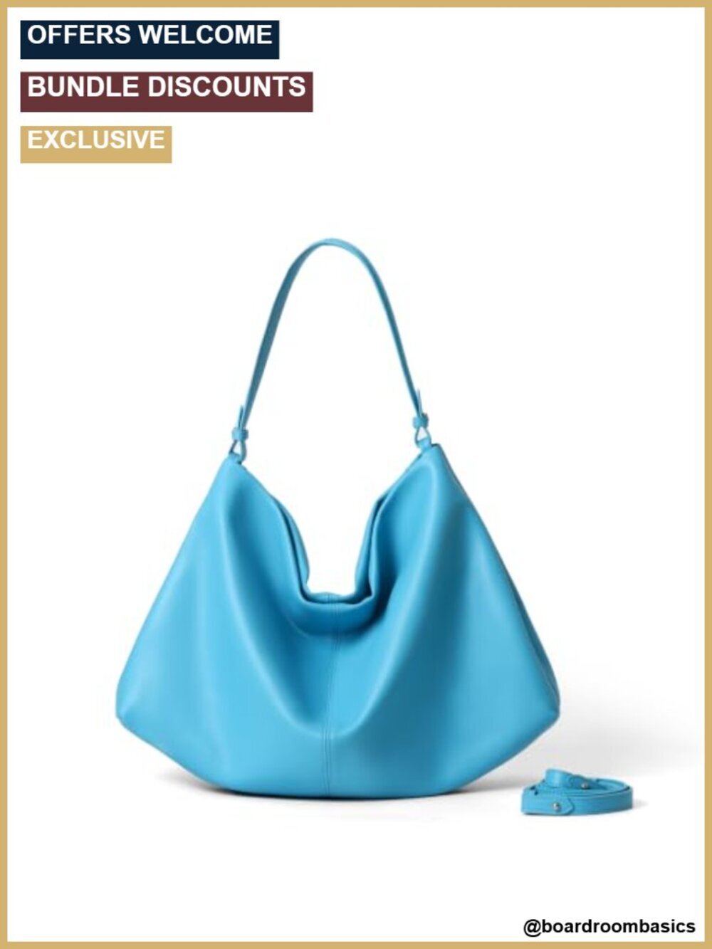 Minimalist Soft Leather Tote Bag Adjustable Strap Shoulder Purse Work